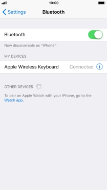 Press the Home key to return to the home screen.