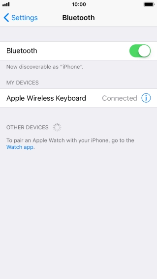 Press the Home key to return to the home screen.