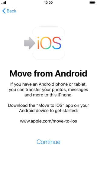To transfer content to your phone, you need to install the app 