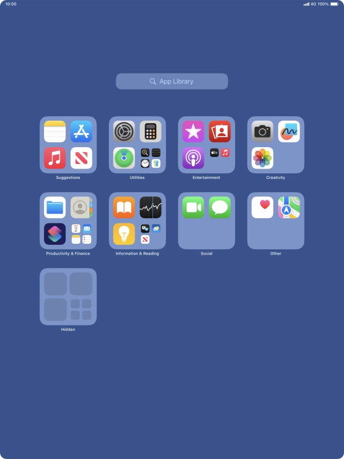 The app is now placed in the Hidden folder in the App Library.