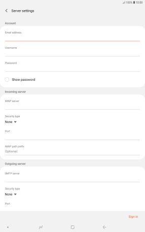 Press the field below 