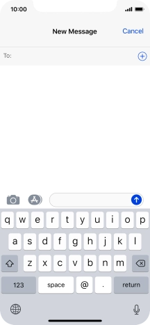 Press To and key in the first letters of the recipient's name.