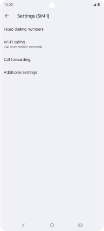 Press Call forwarding.