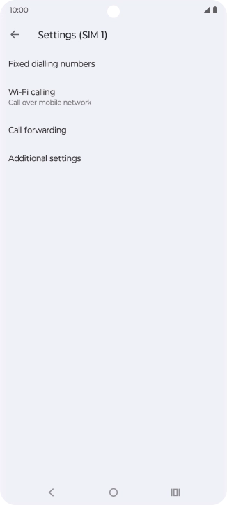 Press Call forwarding.