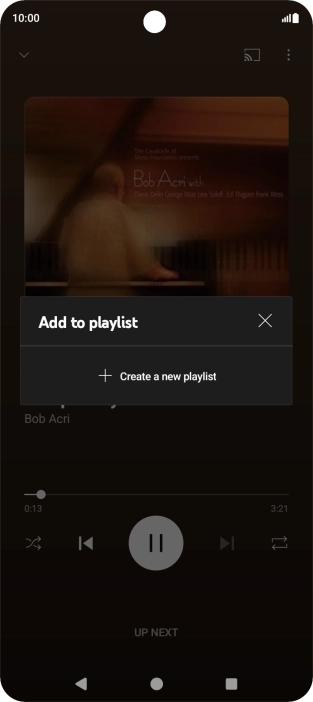 Press Create a new playlist.