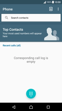 Press the keypad icon. Press the keypad icon.
