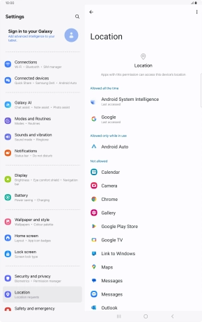 Press the required app.