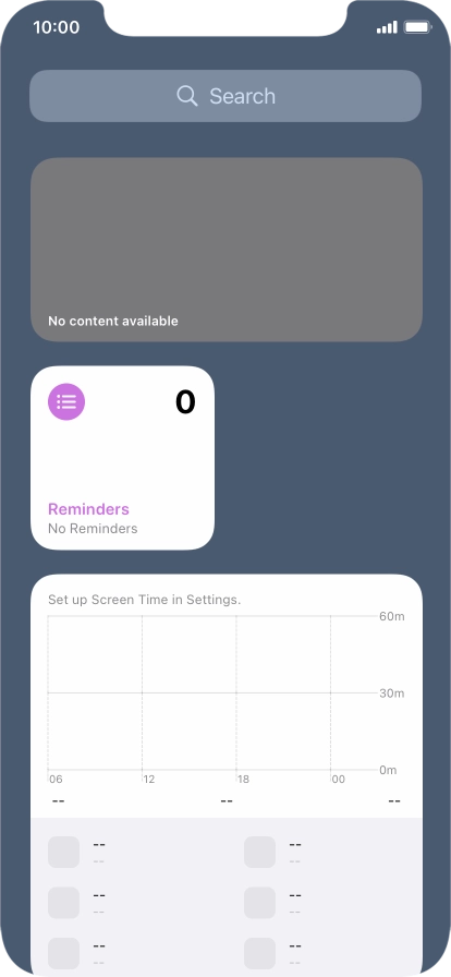 Press and hold the required Widget Stack.