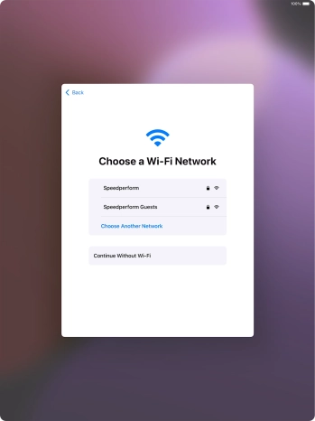 Press the required Wi-Fi network.