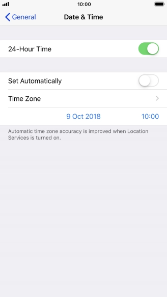 Press the Home key to return to the home screen.
