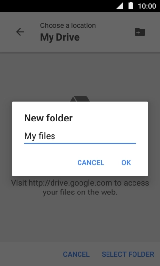 Key in the required name and press OK.