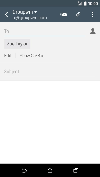 Press Subject and key in the required subject.