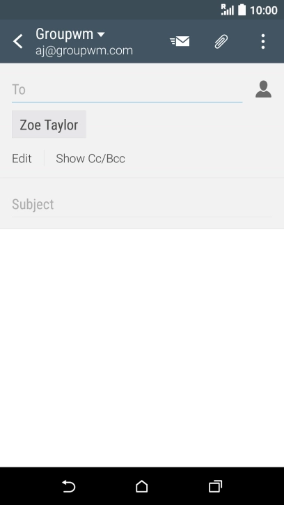 Press Subject and key in the required subject.