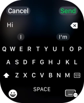 Press the input icon.