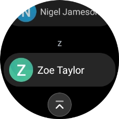 Press the required contact. Press the required contact.