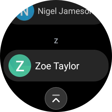 Press the required contact. Press the required contact.