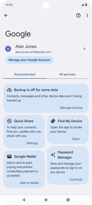Press Find My Device.