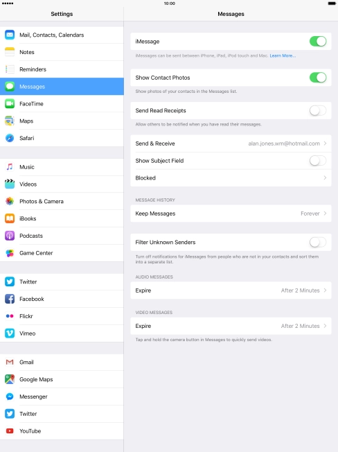 Press the indicator next to Press the indicator next to