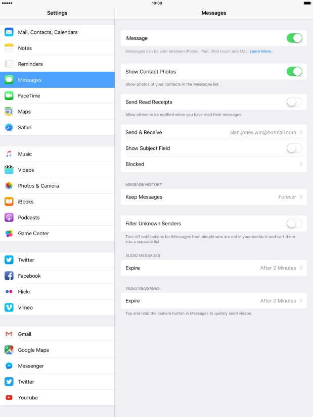 Press the indicator next to Press the indicator next to