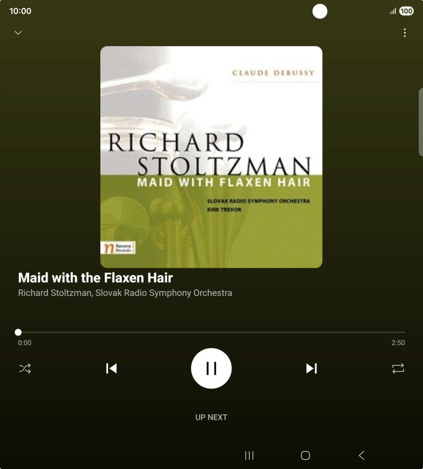 Press arrow right to go to the next audio file.