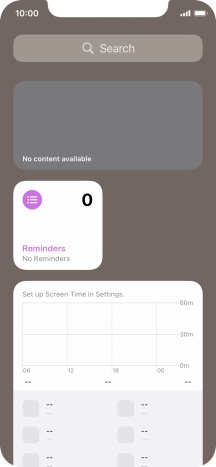 Press and hold the required Widget Stack.