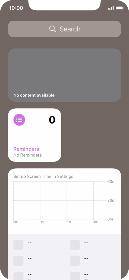 Press and hold the required Widget Stack.
