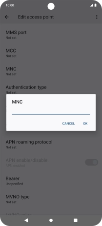 Key in 03 and press OK.