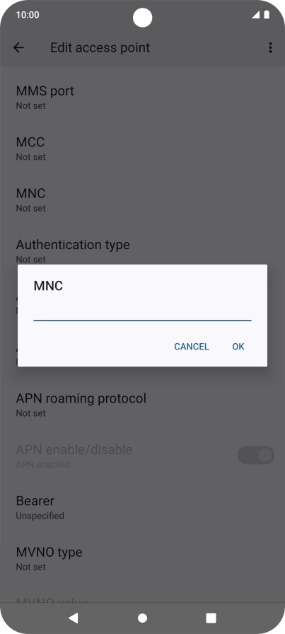 Key in 03 and press OK.