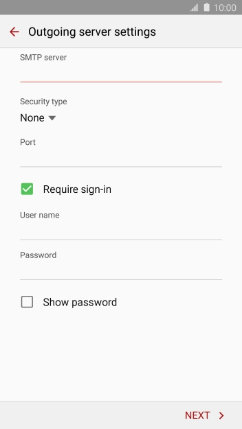 Press the drop down list below 