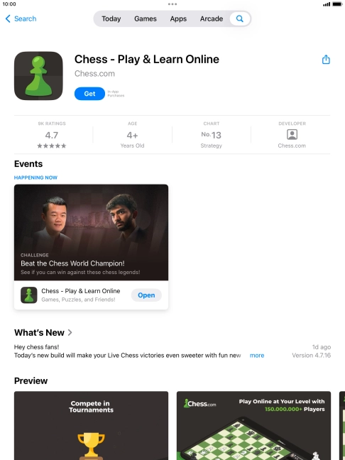 Press Get and follow the instructions on the screen to install the app. Press Get and follow the instructions on the screen to install the app.