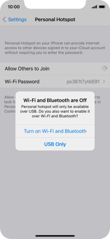 If Wi-Fi is turned off, press Turn on Wi-Fi and Bluetooth.