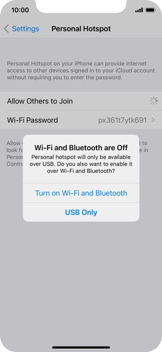 If Wi-Fi is turned off, press Turn on Wi-Fi and Bluetooth.