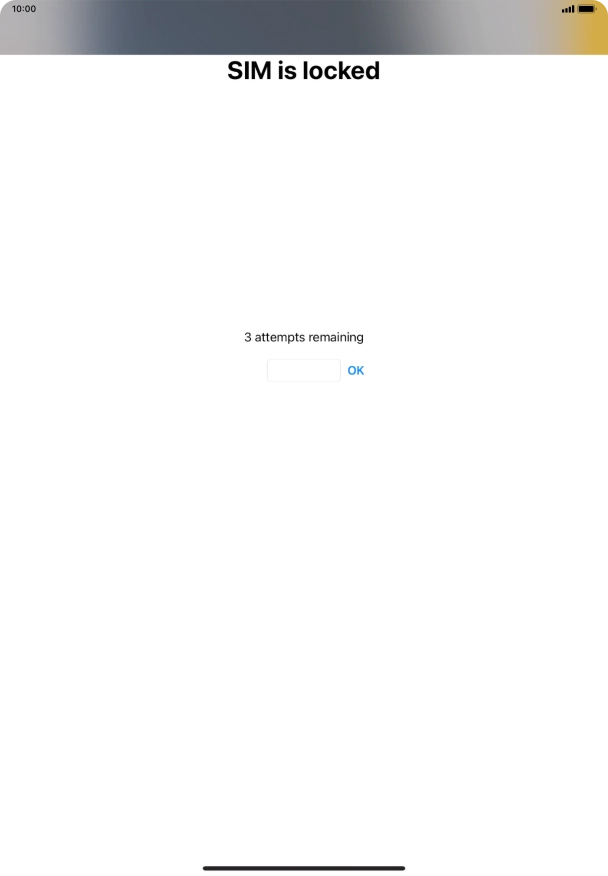 If your SIM is locked, key in your PIN and press OK.