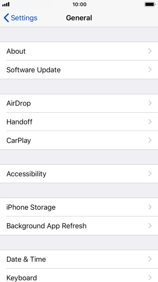 Press Software Update. If a new software version is available, it's displayed. Follow the instructions on the screen to update the phone software.