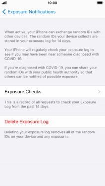 Press Delete Exposure Log.