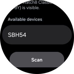 Press the required device. Press the required device.