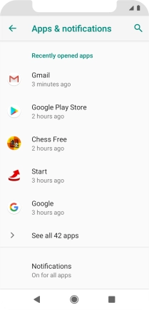 Press See all ‹› apps.