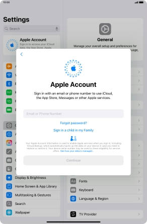 Press Email or Phone Number and key in the username for your Apple ID. Press Email or Phone Number and key in the username for your Apple ID.