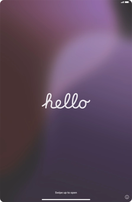 Slide your finger upwards starting from the bottom of the screen. Slide your finger upwards starting from the bottom of the screen.