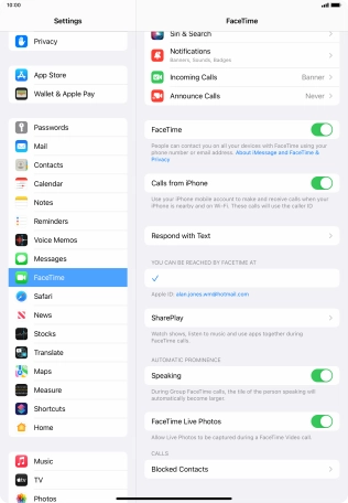 Press Blocked Contacts. Press Blocked Contacts.