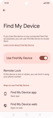 Press the Home key to return to the home screen.