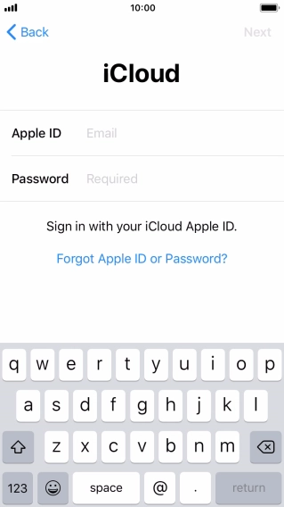 Press the field next to 