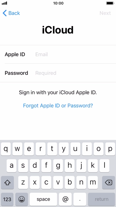 Press the field next to 