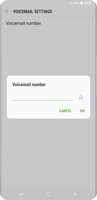 Key in +61414121121 and press OK.