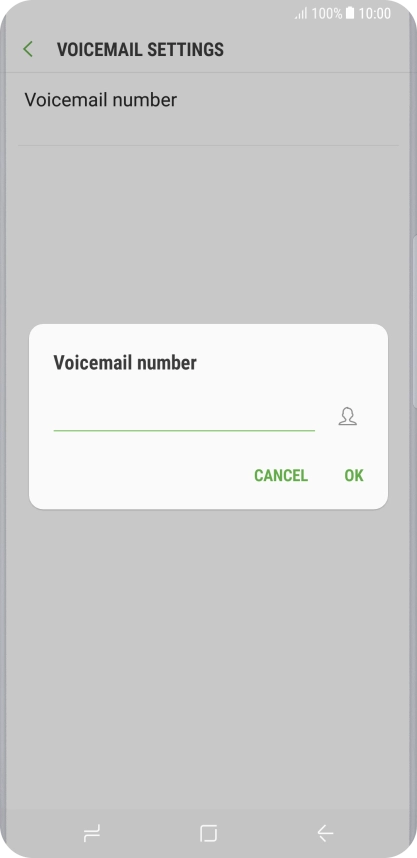 Key in +61414121121 and press OK.