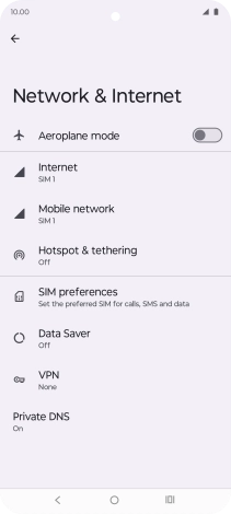 Press Mobile network.
