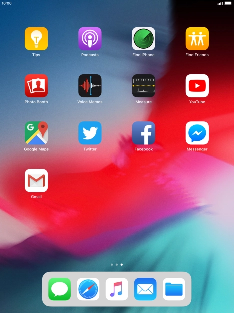Press and hold the required app until the icons start to jiggle.