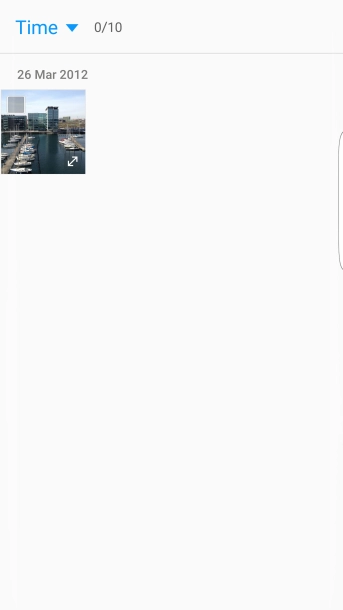 Press the drop down list in the top left corner of the screen. Press the drop down list in the top left corner of the screen.