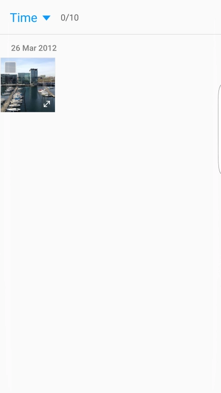 Press the drop down list in the top left corner of the screen. Press the drop down list in the top left corner of the screen.