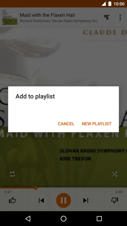 Press NEW PLAYLIST.